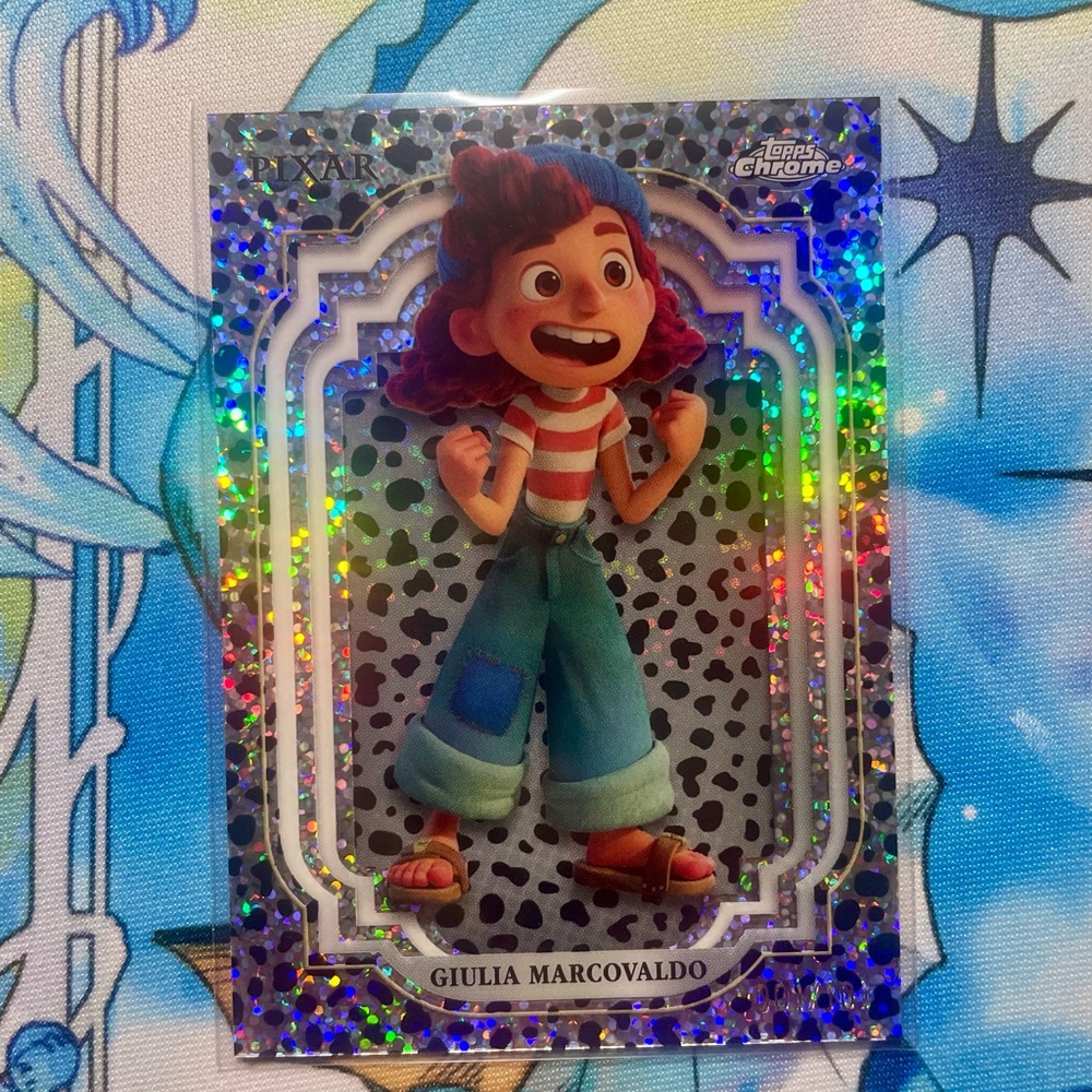 Disney topps chrome Pixar Giulia Marcovaldo black &white speckle numbered #1/101